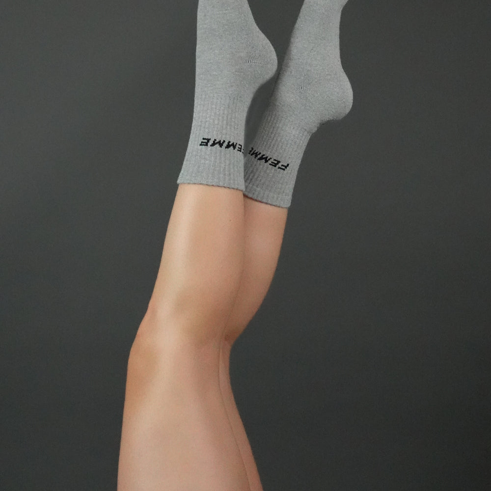 
                      
                        FEMME FIT SOCKS - GREY
                      
                    