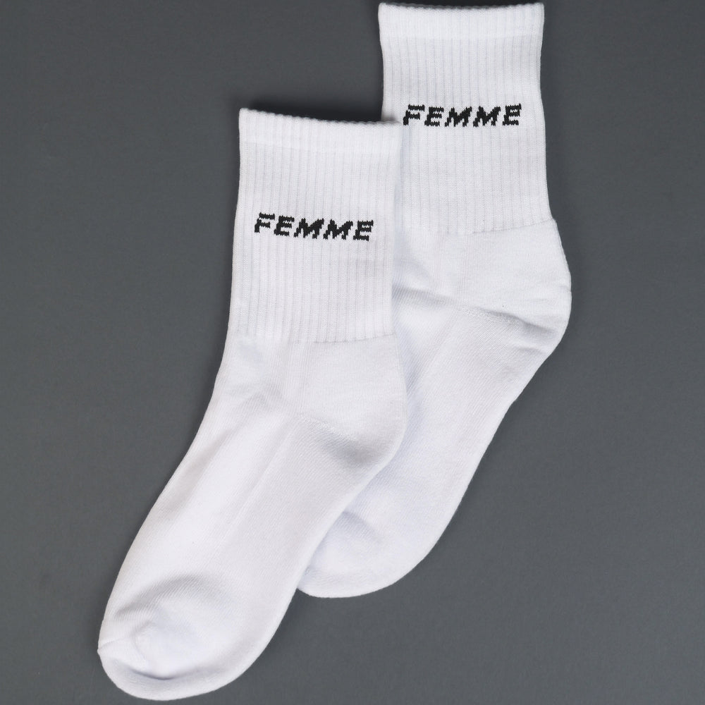 FEMME FIT SOCKS - WHITE