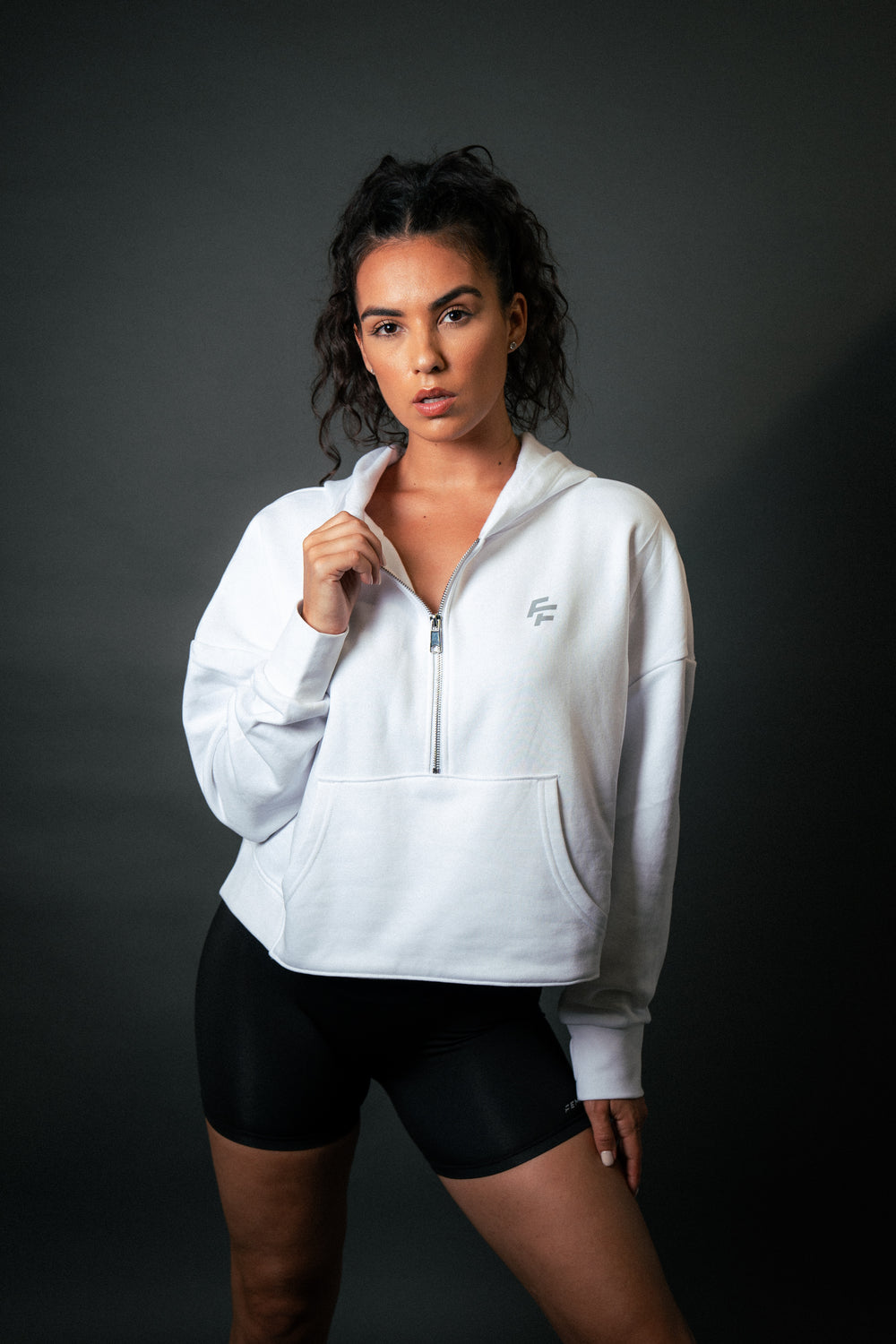 FF CROPPED ZIP HOODIE