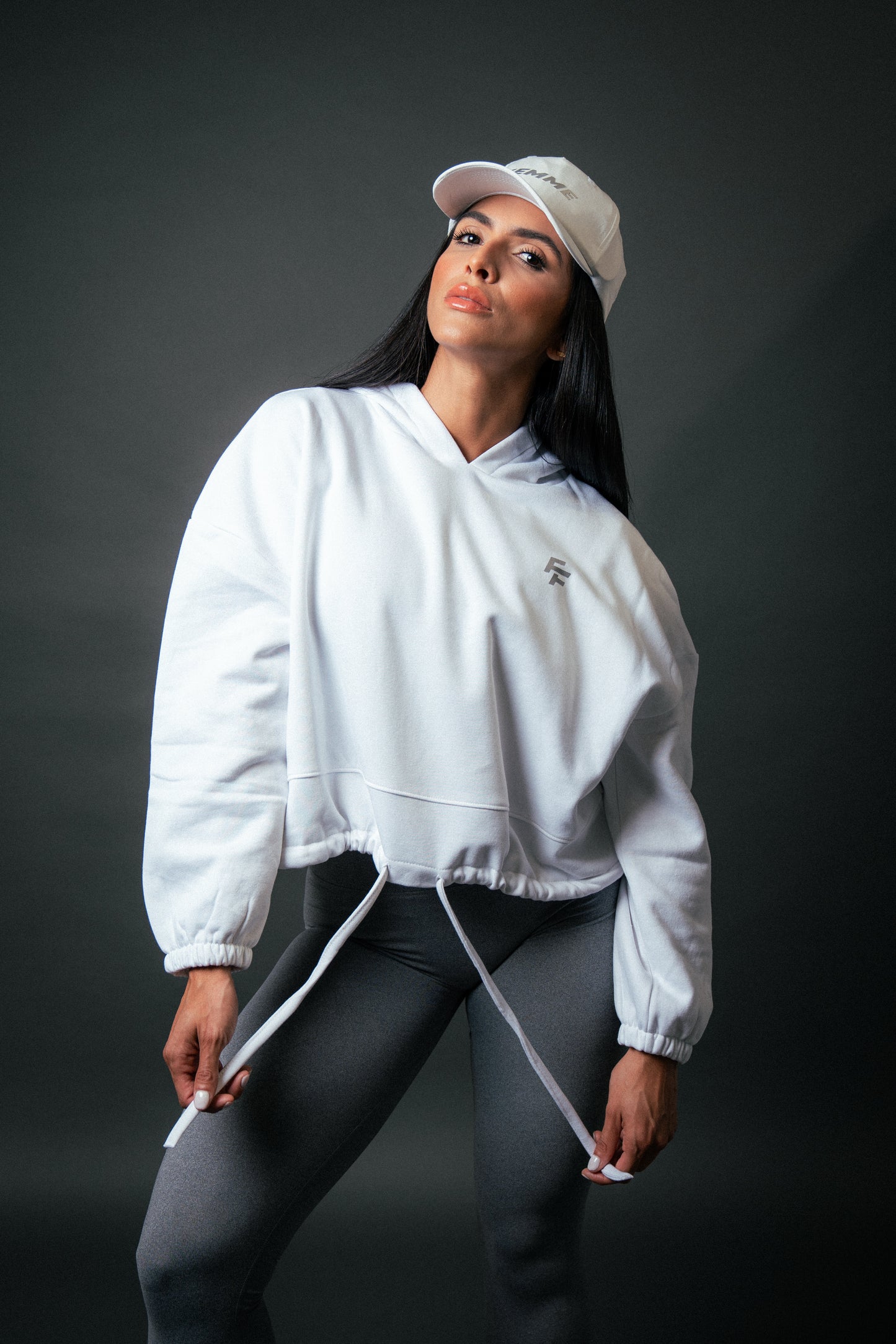 FF CROPPED SCRUNCH HOODIE